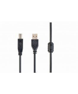 Gembird 3m USB 2.0 A/B M USB kabelis USB A USB B Melns