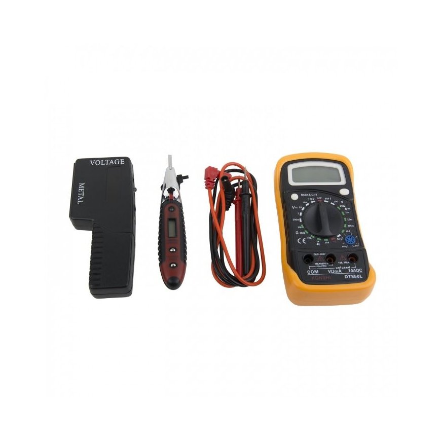 Electraline 59004 Electrician's Kit - multimeter / metal detector / tester