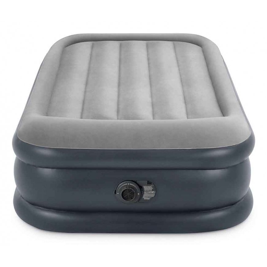 Intex DuraBeam+ Deluxe Pillow Rest Raised Single mattress Light grey Unisex – 4