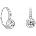 Beneto Gentle silver earrings with shiny zircons AGUC2267 Beneto Gentle silver earrings with shiny zircons AGUC2267