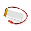 Akyga Li-Pol akumuliatorius 450mAh 1S 3.7V - JST-BEC jungtis + lizdas - 48x22x5mm