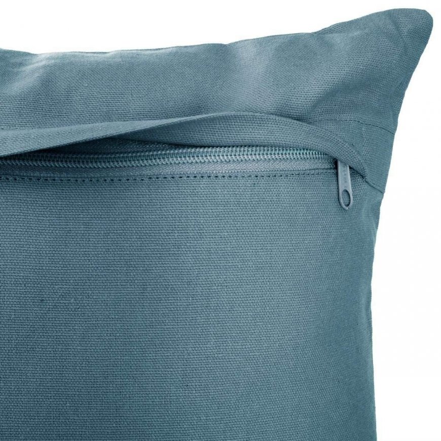 Cushion Atmosphera Otto Blue Cotton (38 x 38 cm) – 3