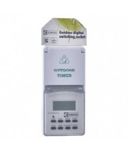 Emos Timer - mechanical switching socket outdoor IP44