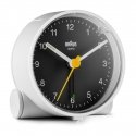 Braun BC01WB Кварцевый будильник Черный, Белый