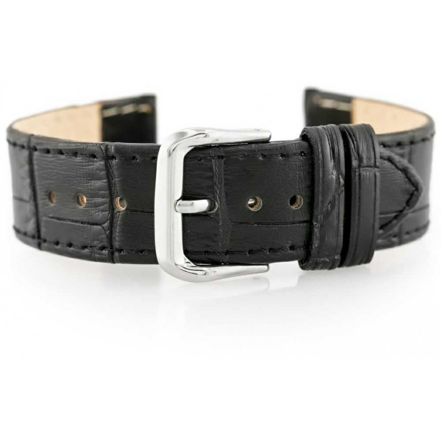 Pacific Leather kellon ranneke W41 - musta - 22mm – 2