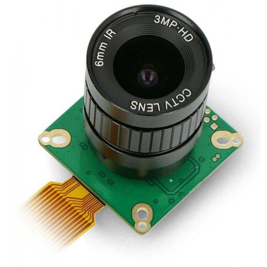 IMX477 12.3MPx HQ camera with 6mm CS mount, for Raspberry Pi, ArduCam B0240