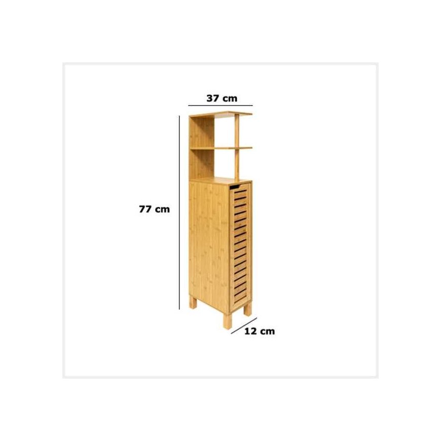 Bambu Kapea bambu kylpyhuonekaappi SICELA, 30 x 19 x 120 cm – 2