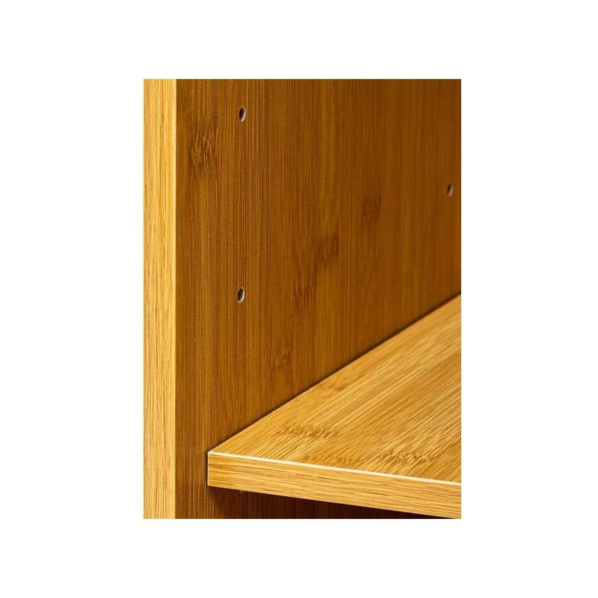 Bamboo Narrow bamboo bathroom cabinet SICELA, 30 x 19 x 120 cm – 4