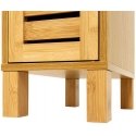 Bamboo Narrow bamboo bathroom cabinet SICELA, 30 x 19 x 120 cm Bamboo Narrow bamboo bathroom cabinet SICELA, 30 x 19 x 120 cm
