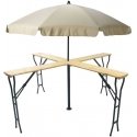 Saska Garden PICNIC BAR TABLE WOODEN CROSS FOLDING Saska Garden PICNIC BAR TABLE WOODEN CROSS FOLDING