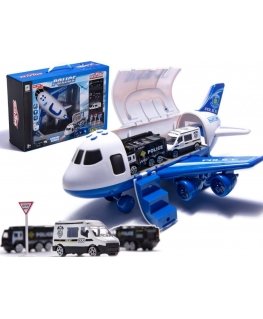 KIK Transporter Plane + 3 Police Cars