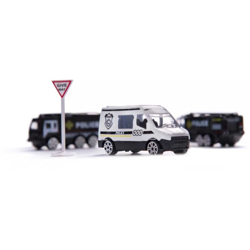 KIK Transporter Plane + 3 Police Cars – 3