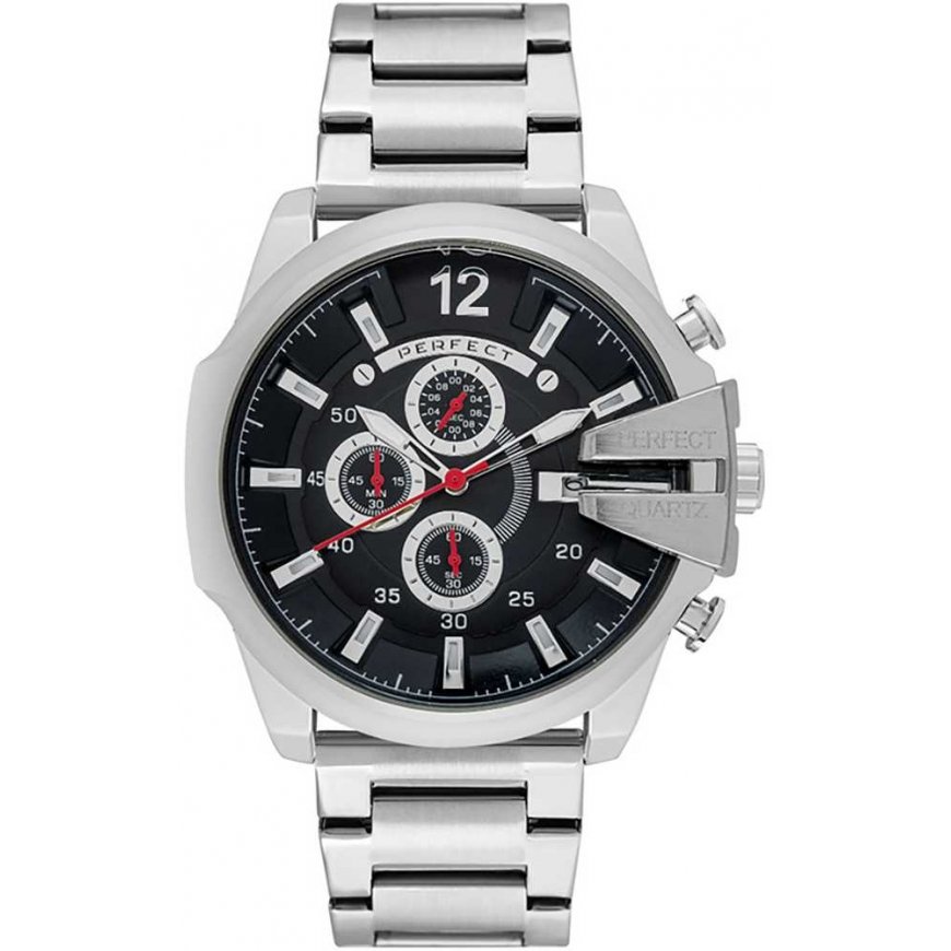 Miesten kello PERFECT M513CH-03 - CHRONOGRAPH (zp387c) + BOX