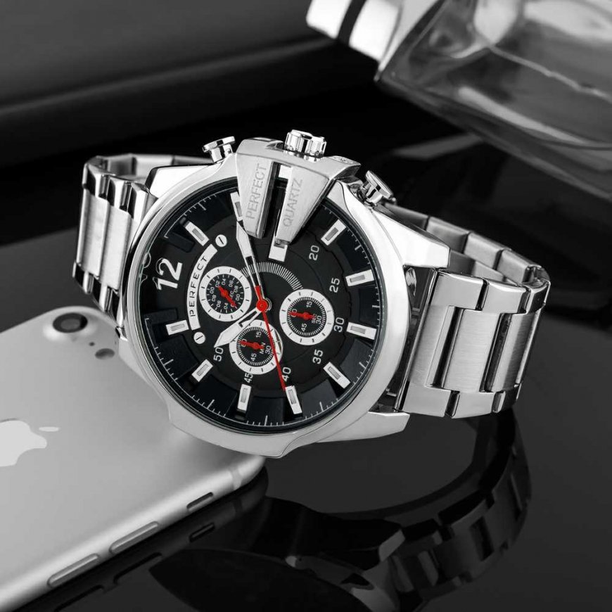 Miesten kello PERFECT M513CH-03 - CHRONOGRAPH (zp387c) + BOX – 3