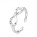 Beneto Fashion silver infinity foot ring AGGF492 Beneto Fashion silver infinity foot ring AGGF492