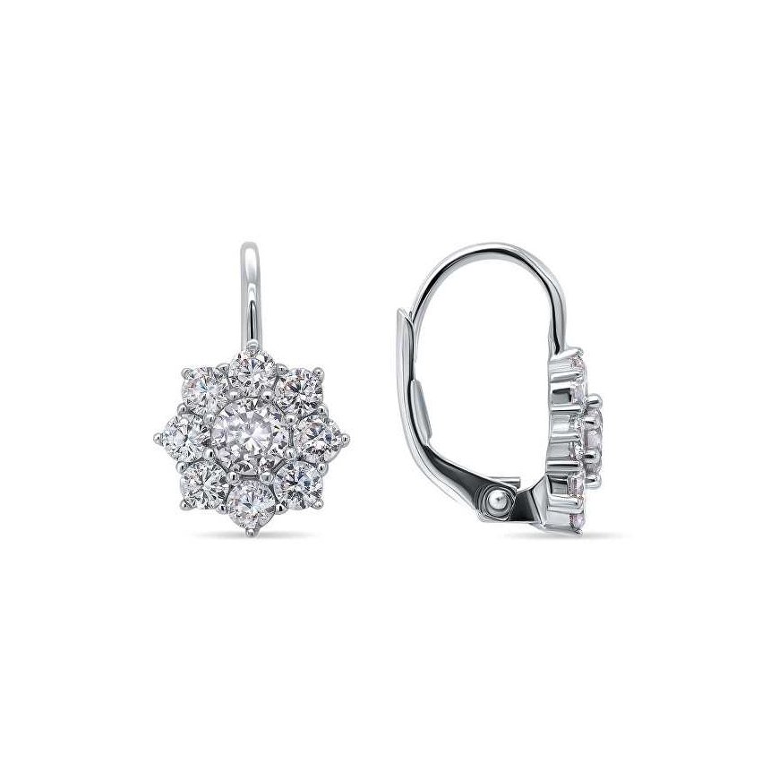 Brilio Silver Brilio Silver Silver earrings with clear zircons EA119W