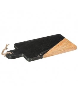 Secret De Gourmet Cutting board GEOM HYGGE, 15 x 30 cm, marble, black