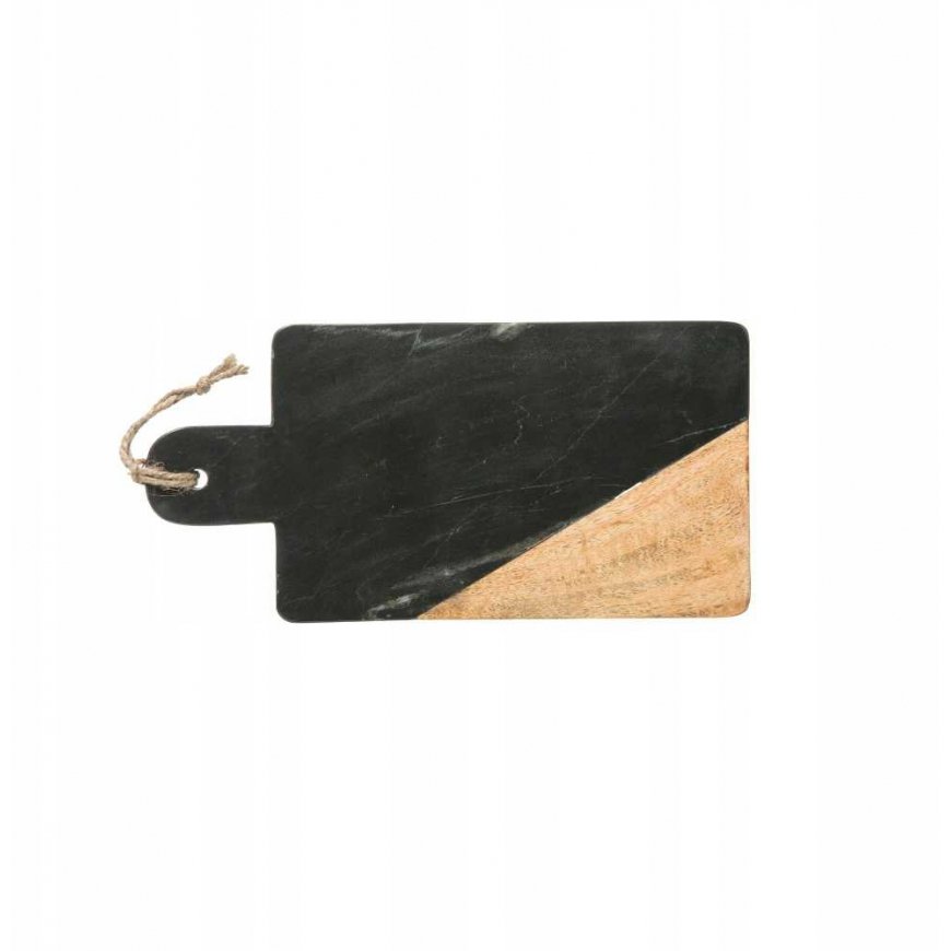 Secret De Gourmet Pjovimo lenta GEOM HYGGE, 15 x 30 cm, marmurinė, juoda – 4