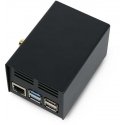 Dėklas, skirtas HiFiBerry ir Raspberry Pi 5 - plienas - juodas Dėklas, skirtas HiFiBerry ir Raspberry Pi 5 - plienas - juodas