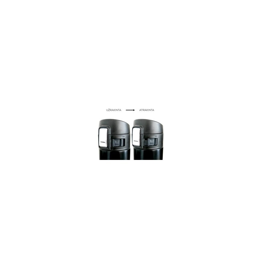 Tyhjiöeristetty termosmuki KIRO KI512B, musta, 510 ml – 2