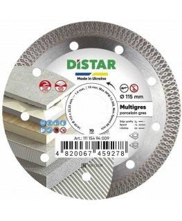 DISTAR TARCZA DIAMENTOWA MULTIGRES 115 x 1,4 x 10 x 22,23mm