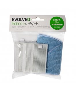 EVOLVEO RoboTrex H5, H6, tarvikkeet (3 kpl HEPA-suodatin + 1 kpl XXL mikrokuituliina)