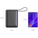 Swissten Power Bank 20000 mAh sisäänrakennetuilla USB-C- ja Lightning-kaapeleilla Swissten Power Bank 20000 mAh sisäänrakennetuilla USB-C- ja Lightning-kaapeleilla