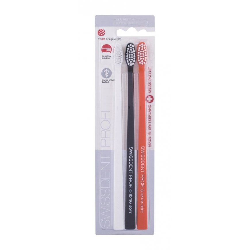 Toothbrush Swissdent Gentle Extra Soft toothbrushes 3 pcs