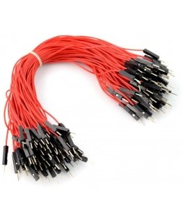 Oem Connecting cables - male - 20cm red - 100pcs