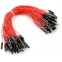 Oem Connecting cables - male - 20cm red - 100pcs