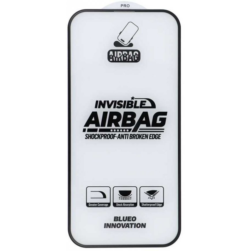 Blueo 5D Mr. Monkey Glass - Apple iPhone 16 Pro juodas (Airbag Anti-broken) – 2