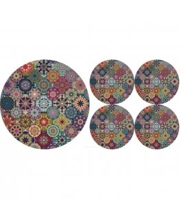 BERTONI EE Set of placemats for round tables 1+4 - VALENCIA