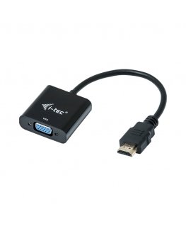 i-tec HDMI2VGAADA videokaapeli-adapteri 0,15 m HDMI VGA musta