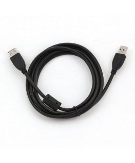 AmberIn USB 2.0 cable M/F 1.8m Black
