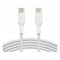 Belkin CAB004BT1MWH2PK USB-kaapeli USB 2.0 1 m USB C Valkoinen