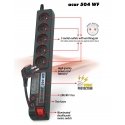 ACAR 504WF Черный 5 розетка(и) 230 V 3 m