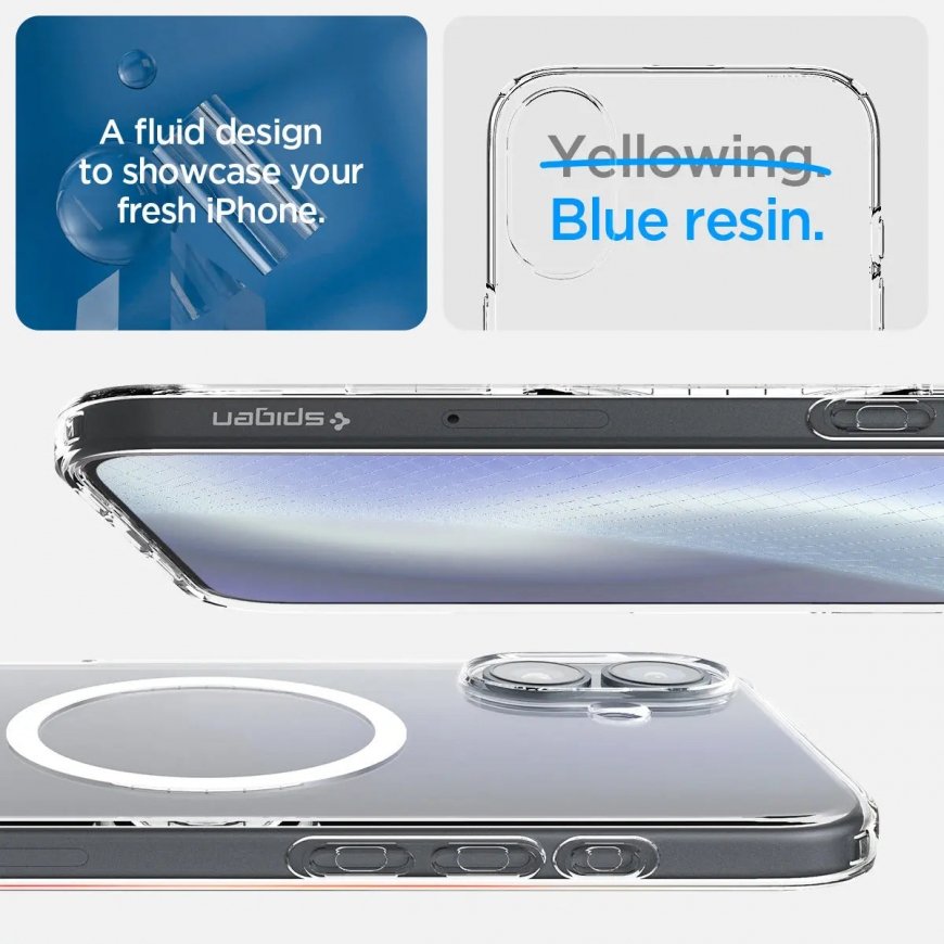 Spigen Liquid Crystal MagFit iPhone 16 Case Crystal Clear – 4