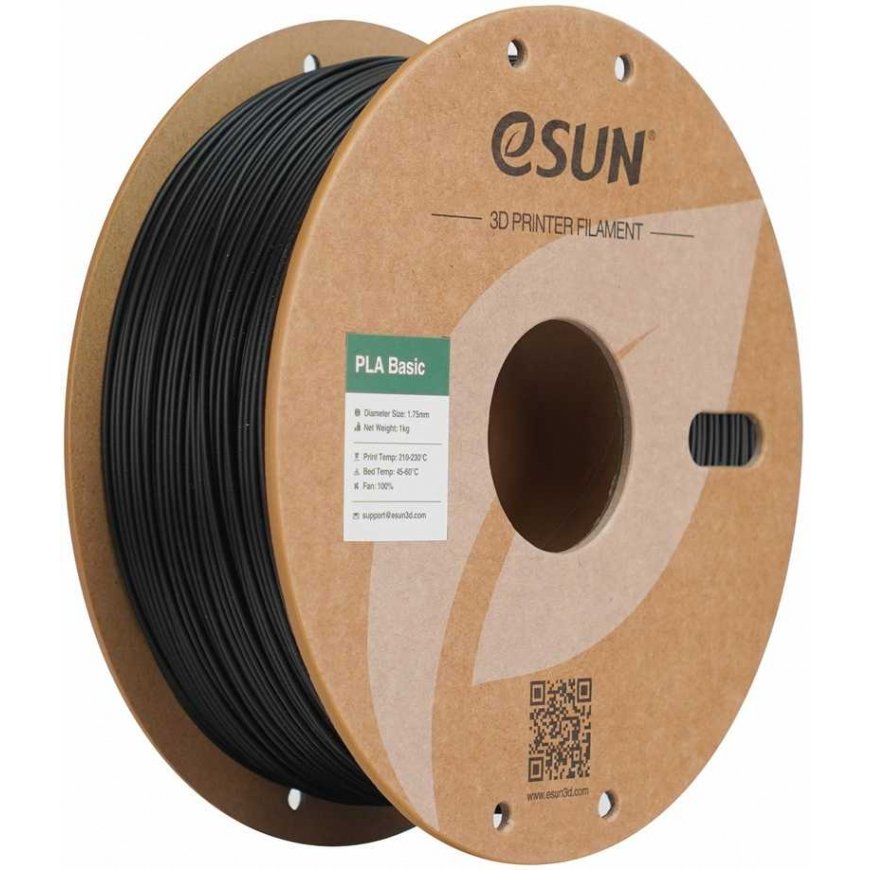 eSUN PLA-Basic 1,75mm 1kg - musta