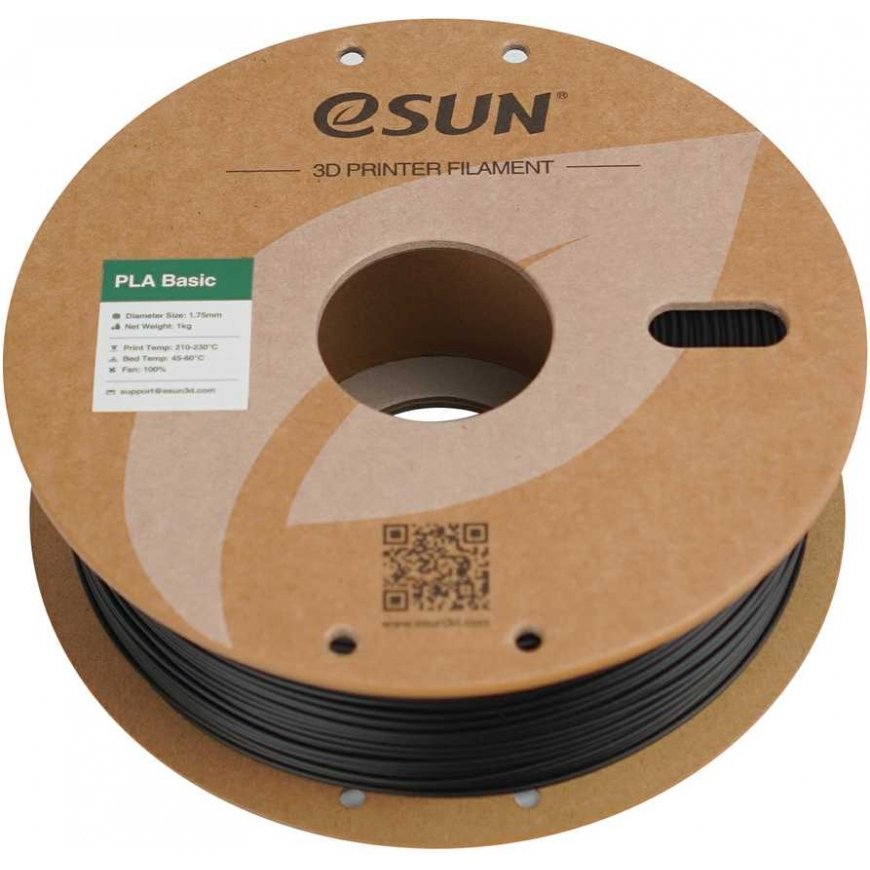 eSUN PLA-Basic 1.75mm 1kg - Juodas – 2