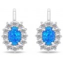Brilio Silver Charming silver earrings with zircons and blue opals EA1127WB Brilio Silver Charming silver earrings with zircons and blue opals EA1127WB