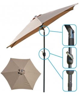 Saska Garden 300cm TAITTUVA PUUTARHAVARO, BEIGE