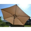 Saska Garden 300cm FOLDING GARDEN UMBRELLA, BEIGE Saska Garden 300cm FOLDING GARDEN UMBRELLA, BEIGE