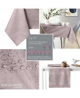 AmeliaHome Pöytäliina AH VESTA HMD POWDERPINK 60X60