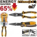 Ingco HCLNP58200 Long Jaw Pliers, 8,5"/215 mm, CrV