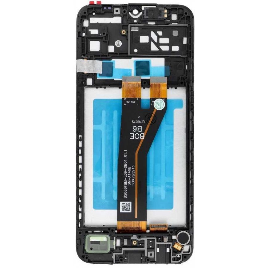FixCell LCD-näyttö SAMSUNG A14 4G A145F OEM-kehykselle komponenteilla