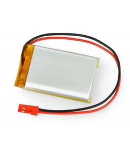 Akyga Li-Pol battery 1500mAh 1S 3.7V - JST-BEC connector + socket - 50x34x8mm