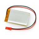 Akyga Li-Pol battery 1500mAh 1S 3.7V - JST-BEC connector + socket - 50x34x8mm