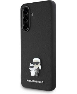 Case Karl Lagerfeld Saffiano w/ K&C Metal Logo for Samsung Galaxy A36 black