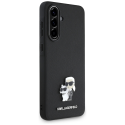 Dėklas Karl Lagerfeld Saffiano w/ K&C Metal Logo do Samsung Galaxy A36 juoda