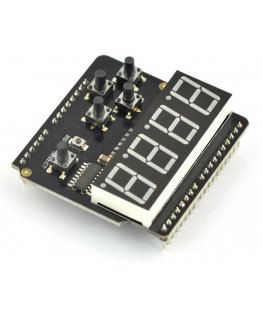 Dfrobot 8-segmenttinen LED-näyttö painikkeilla Arduinolle